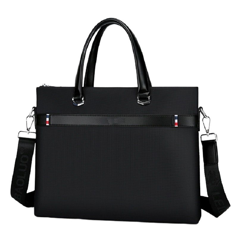 SCP 休闲夹层横款单肩大电脑包 男士手提包 男包拉链公文包 (单位:个)