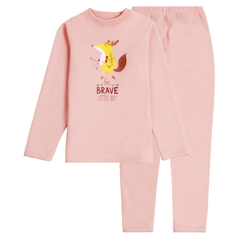 [加绒加厚]红豆儿童加绒加厚套装女童秋冬保暖内衣套装厚