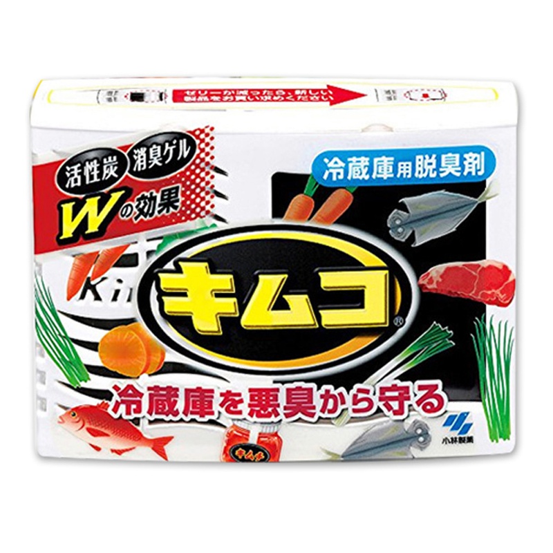 [日本直采]小林制药(KOBAYASHI) 活性炭清洁用品多功能清洁剂 冰箱冷藏室用除味剂啫喱8倍除臭 0.162kg