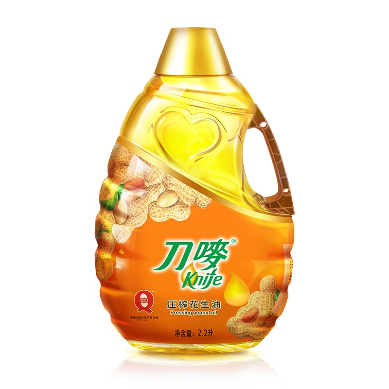 刀唛 食用油压榨一级 花生油 2.2L 香港品质