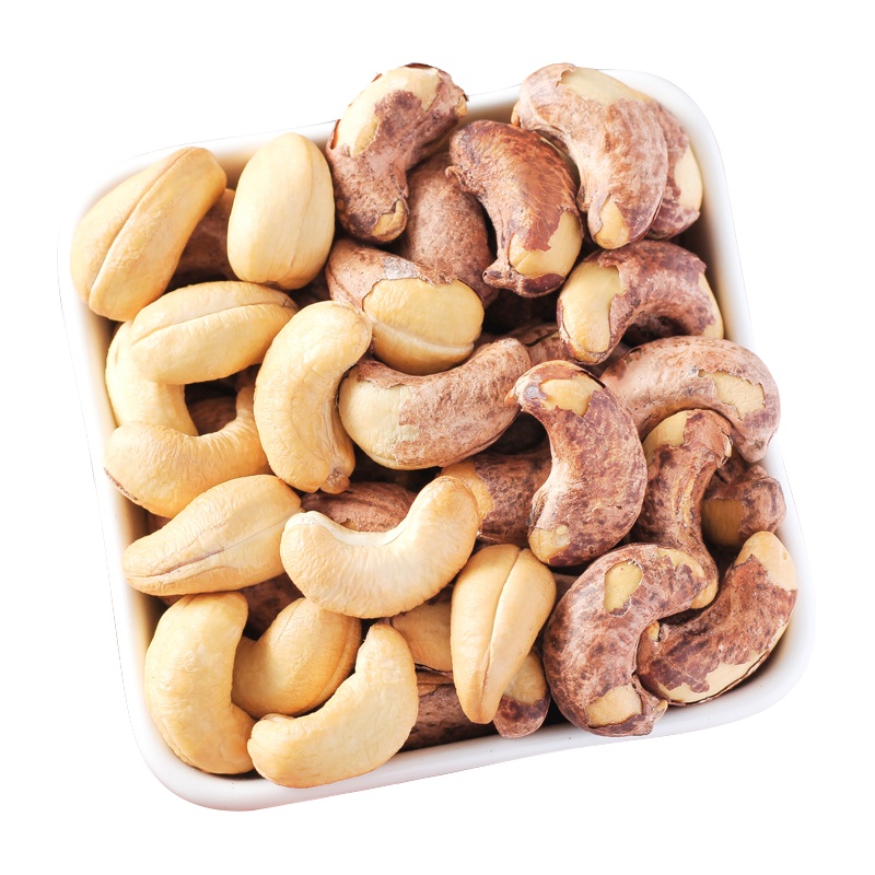 味克庄园进口越南特大带皮腰果净重420g盐焗味 烘干坚果办公室零食美味休闲零食罐装