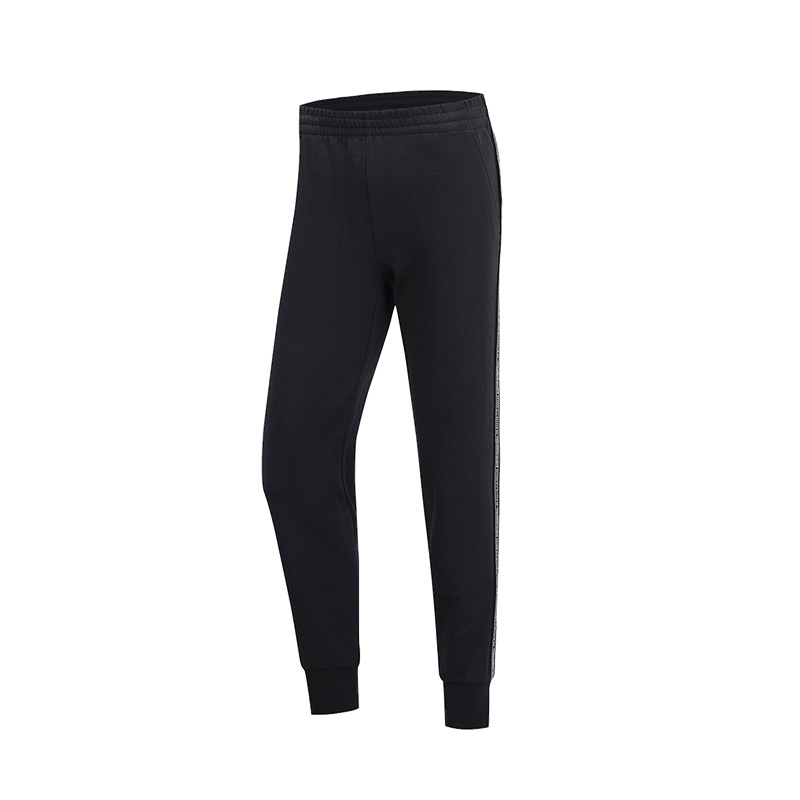 [自营]李宁正品 19新款 女子透气训练小脚收口针织运动裤 卫裤 AKLP018