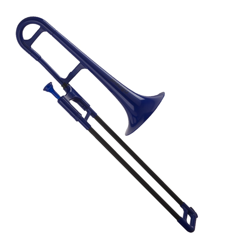 英国pBone皮朋迷你塑料长号铜管乐器中音降E调初学考级演奏蓝色