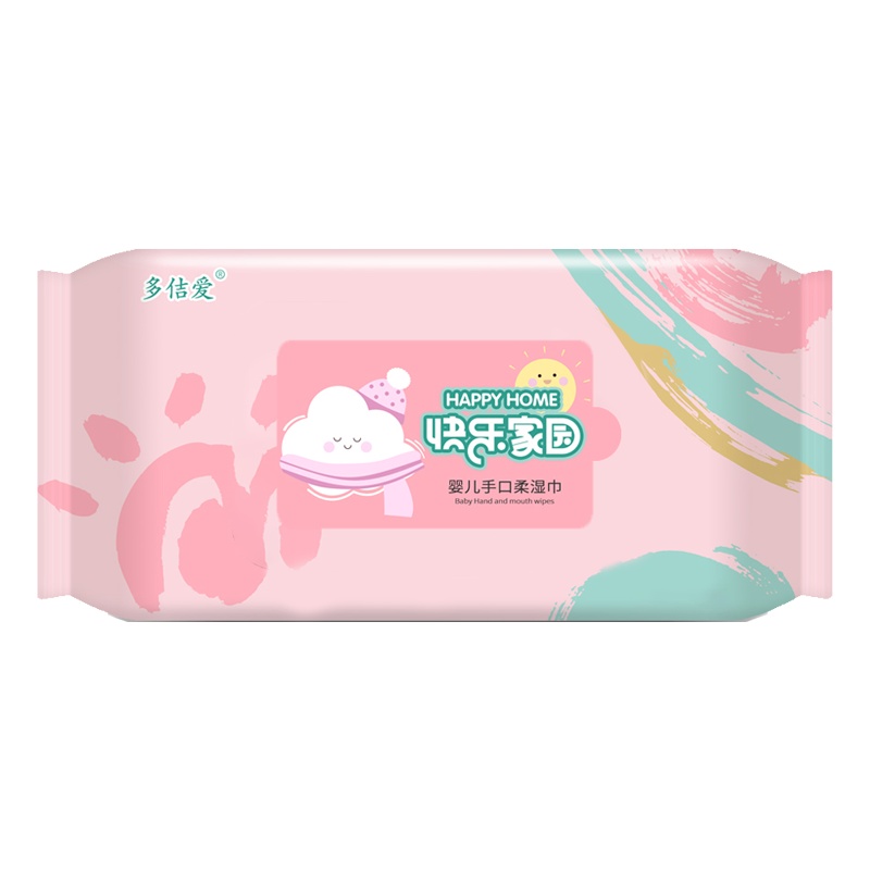 多佶爱婴儿手口湿巾60片/包X5包