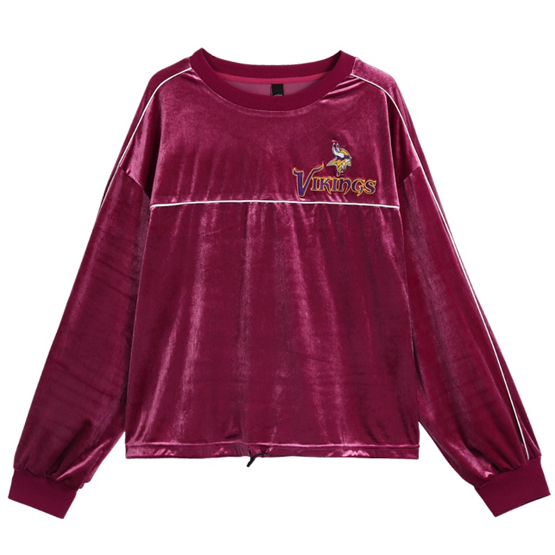 潮流时尚丝绒长袖卫衣