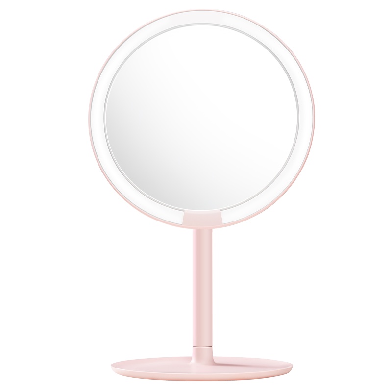 AMIRO mini便携版高清日光化妆镜 粉色款