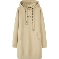 森马连衣裙女冬季新款2019韩版宽松显瘦裙子简约连帽毛织长裙学生