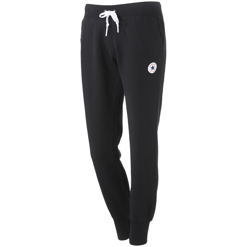 CONVERSE匡威男装长裤小脚针织透气休闲运动裤10004546 黑色 L