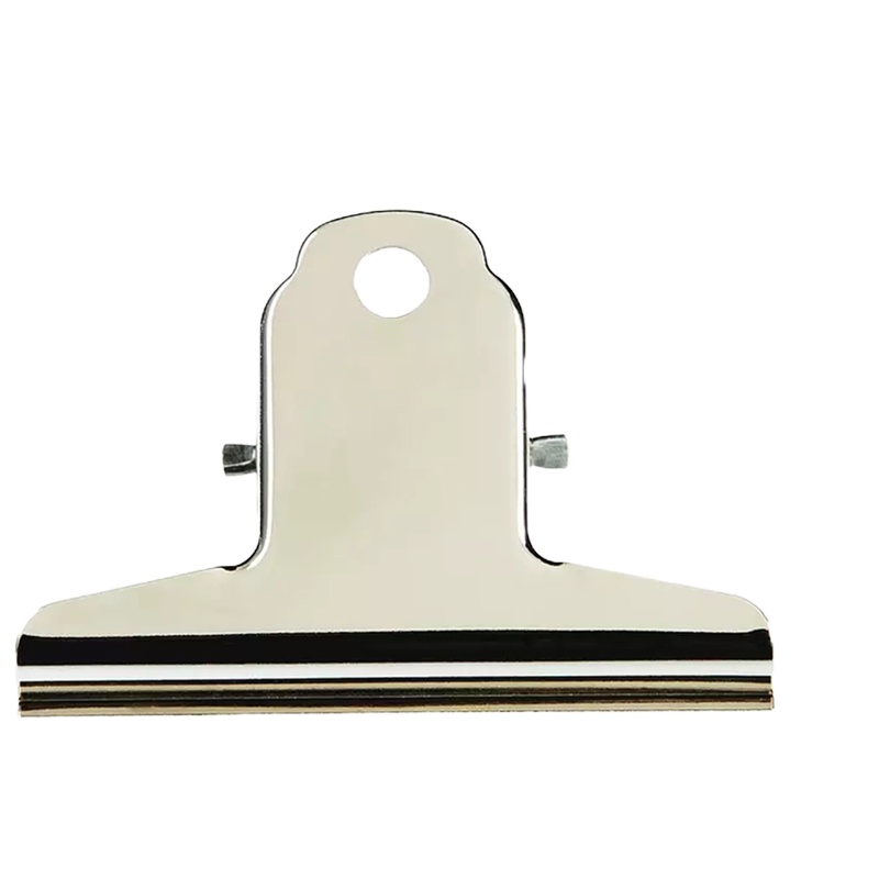 得培力(Depli) D-9780 山形票据夹 多规格不锈钢铁票夹 5个装