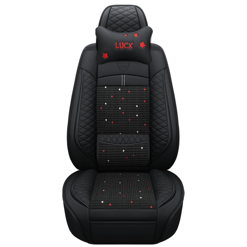 夏季汽车坐垫冰丝起亚K2K3K4K5 KX3 KX5现代IX35 IX25朗动智跑福瑞迪途胜四季通用皮革全包围座垫套凉垫