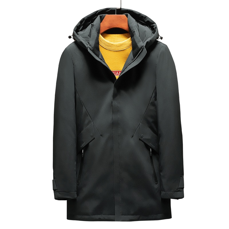 雅鹿男装冬季新品白鸭绒连帽工装男羽绒服休闲百搭时尚外套WE67U0764