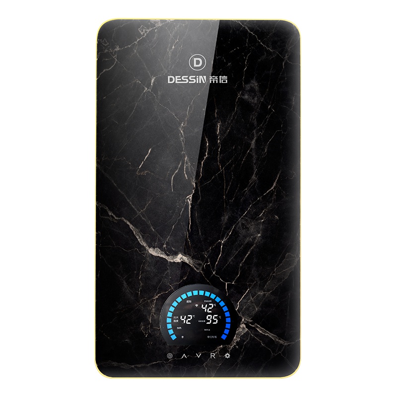 帝信D9 大理石纹尊贵款速热即热电热水器家用大水量