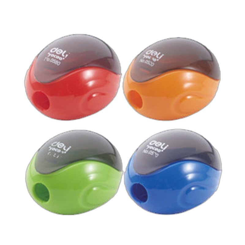 得力 0580 卷笔刀 转笔刀 小型削笔器 笔刨 创意卷笔文具 学生新品 5把装