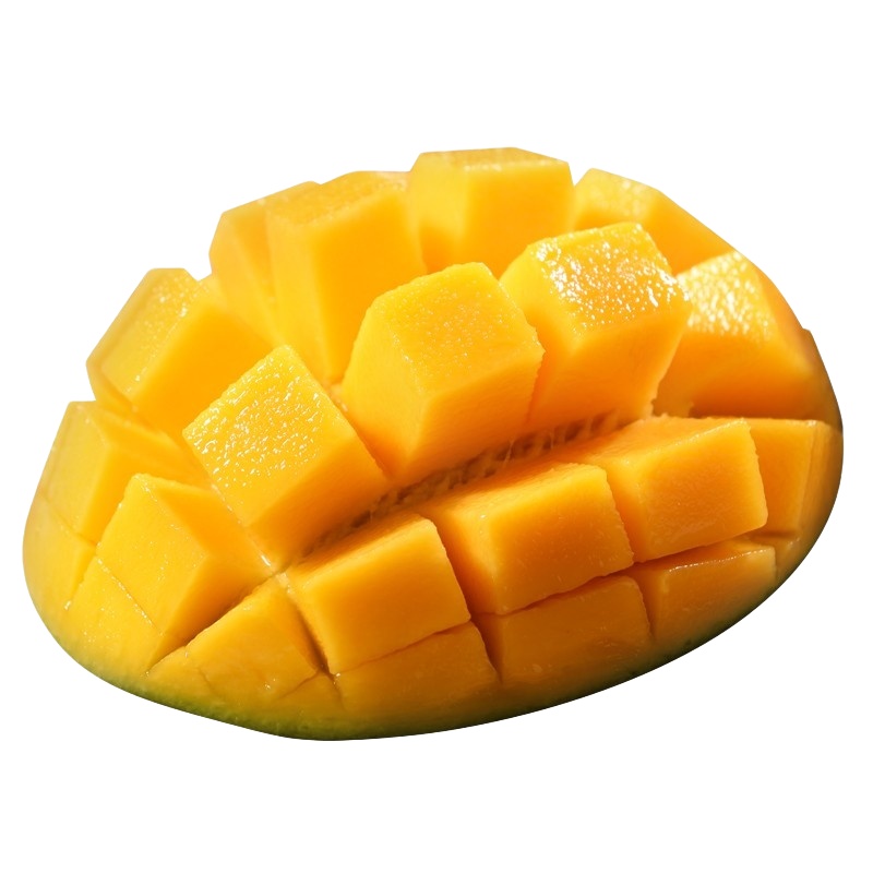 冠町 四川攀枝花凯特芒现摘青皮大芒果 苏宁直采 带箱9斤中果