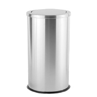 企购优品 翻盖不锈钢垃圾桶38cm*73cm