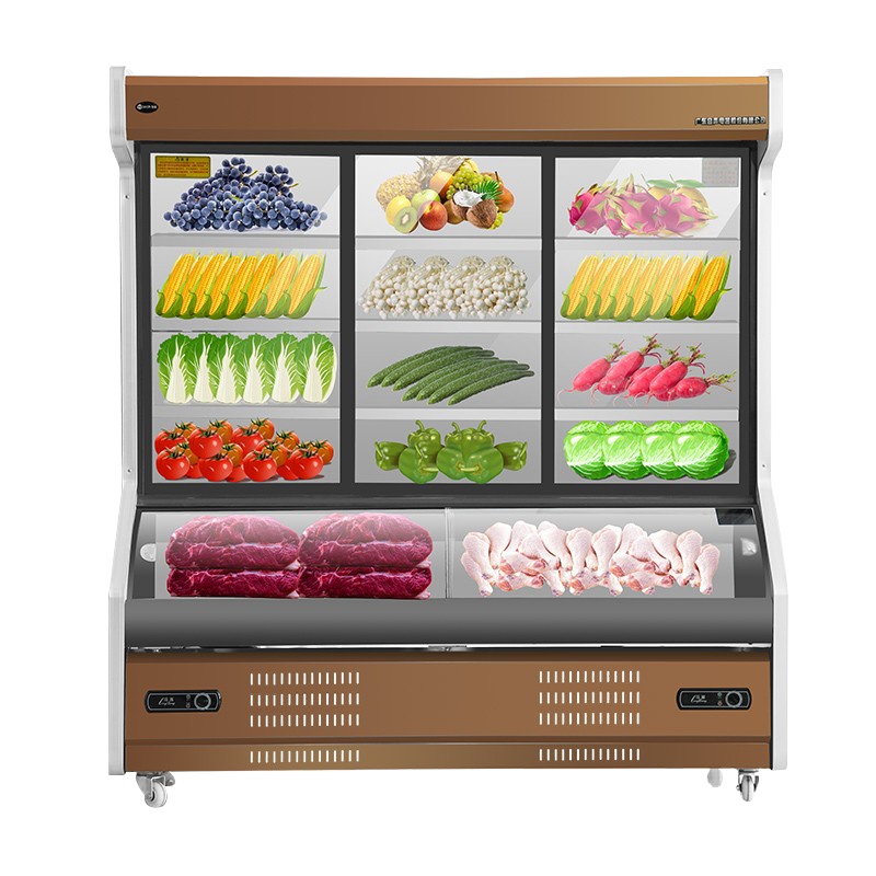 友田YOUTIAN商用点菜柜冷藏冷冻冰柜饭店麻辣烫烧烤串串大型展示陈列柜DCG-3玫瑰金