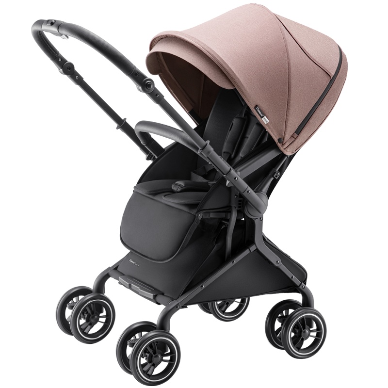 ibelieve爱贝丽婴儿推车双向超宽四轮万向可坐躺折叠宝宝手推车promax款舱版镁合金承重15kg适合0-3岁宝宝