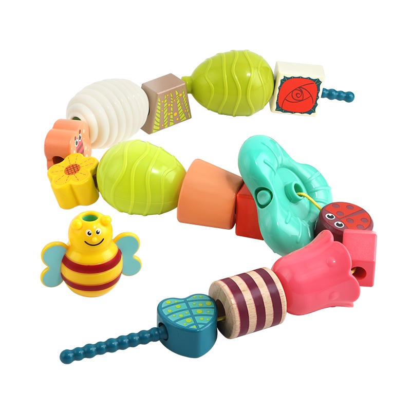 特宝儿(topbright)春天派对串珠积木 宝宝串珠积木拼插儿童玩具男孩女孩1-3岁120444