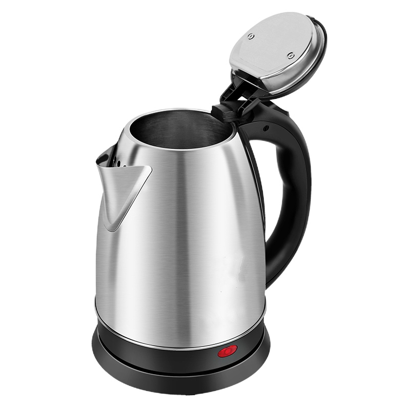 电热水壶不锈钢快壶纳丽雅家用一体全自动断电大容量烧开水壶 不锈钢色