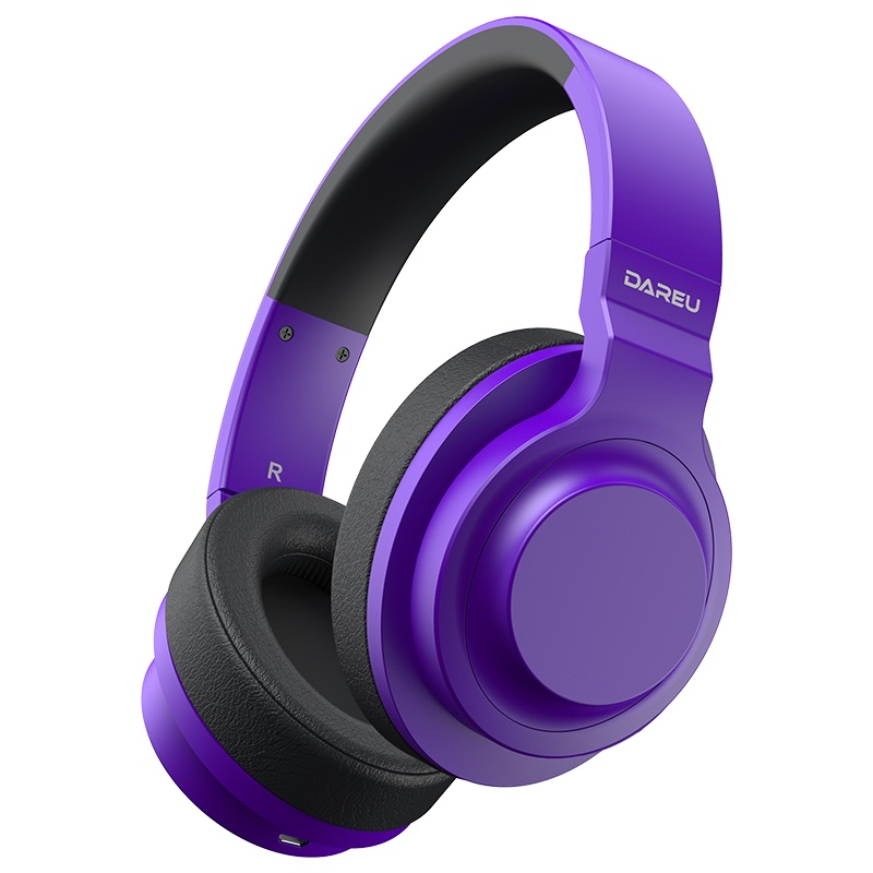 达尔优 EH765盗梦人 无线头戴式蓝牙运动耳机 音乐降噪耳麦 （手机电脑 HIFI重低音 立体声） 盗梦人【紫罗兰】