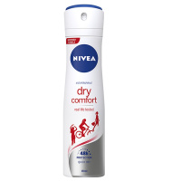 妮维雅(NIVEA) 干爽舒适爽身气雾150ml 香体喷雾