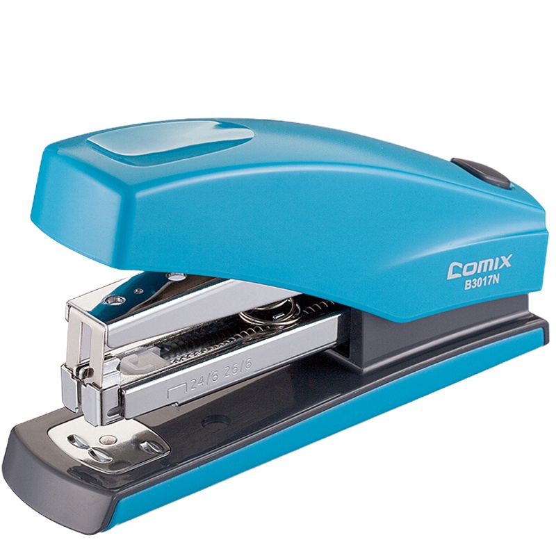 齐心 B3017N 省力订书机12#钉型 蓝色（单位：个）