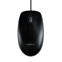 罗技（Logitech）M 100r 鼠标 有线鼠标 办公鼠标 对称鼠标 大手鼠标 黑色