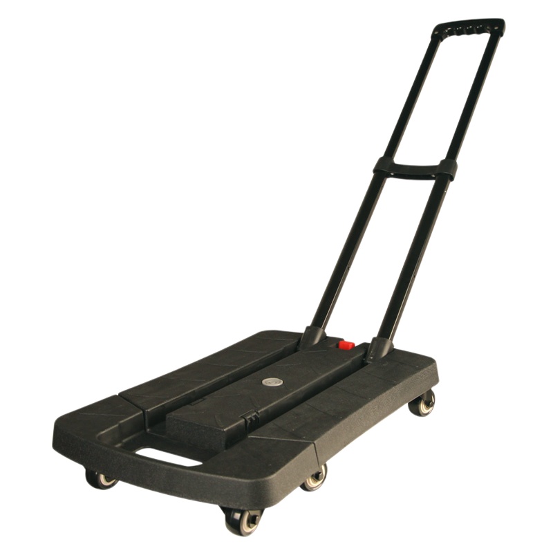 新越昌晖乌龟车平板车小推车折叠便携拖车行李车手拉购物买菜车推车小拖车六轮承重约400斤黑L012