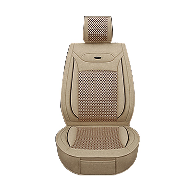 布雷什(BOLISH)五座四季通用汽车坐垫冬季全包围卡罗拉福克斯逍客汽车座垫车内饰品秸秆机标准款温馨米