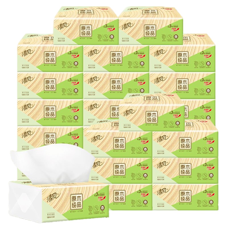 其他纸类 清风抽纸 每提3包*16