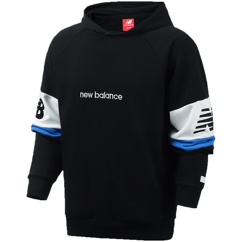 New Balance男装卫衣针织套头时尚学院风休闲运动服AMT93503