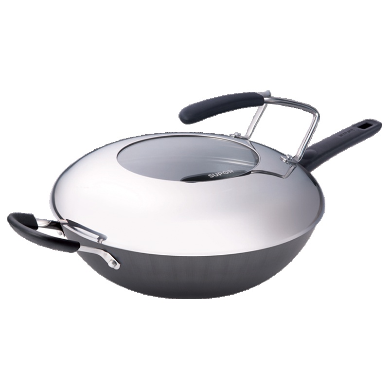 苏泊尔(SUPOR)铸铁真不锈健康炒锅FC32L1