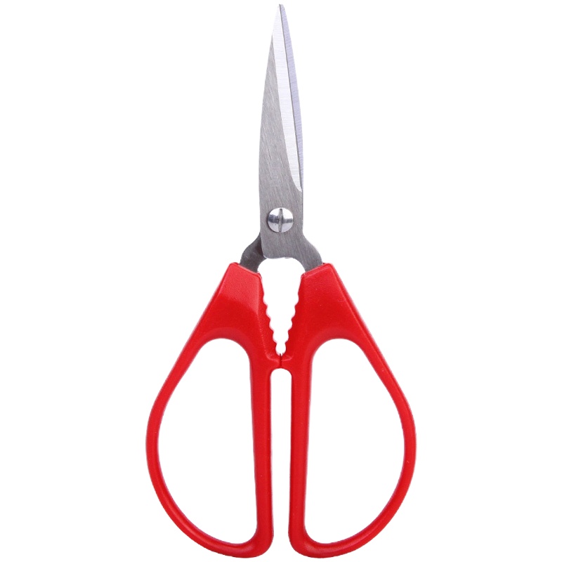 得力(deli)6035 不锈钢剪刀145mm红色办公手工剪刀裁纸剪刀生活剪刀裁剪用品