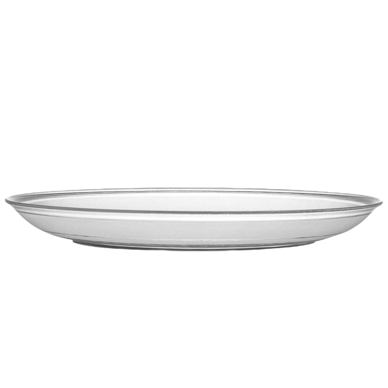 企购优品一次性碟子航空水晶餐具小菜碟子蛋糕盘碟 50个装