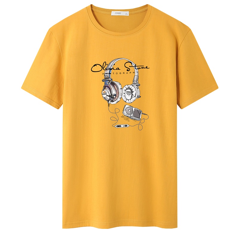 AEMAPE苹果 夏季短袖多色男装潮时尚棉宽松百搭T恤