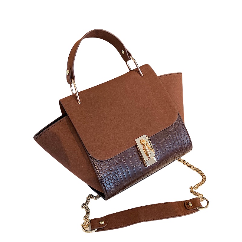 【顺丰配送】芙迦妮秋冬新款包包女2021磨砂女士潮流百搭斜挎包网红手提翅膀包LB210457KFS