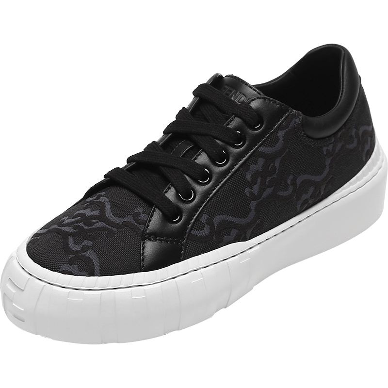 FENDI 女士织物配皮FORCE系带休闲运动鞋8E8214 AGEK