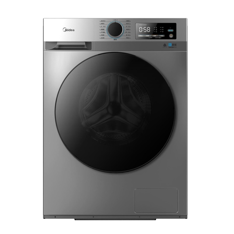 美的/Midea MG100-1403DY 10公斤DDM直驱变频滚筒洗衣机 消毒洗除螨洗蒸汽洗巴赫银