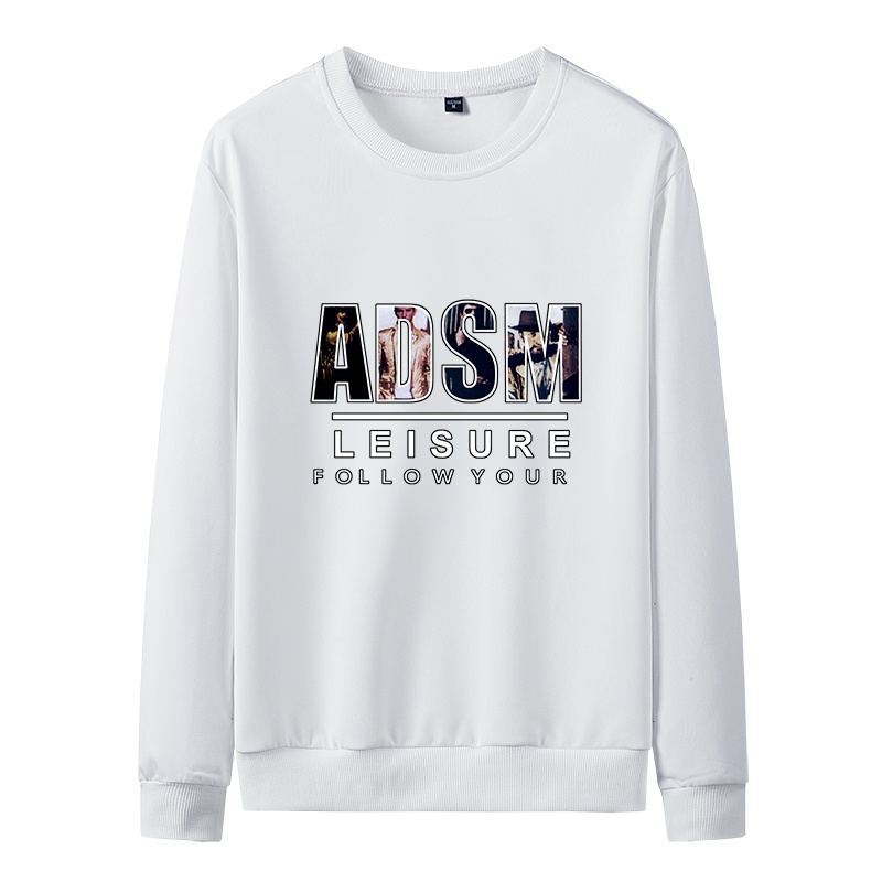 俞兆林(YUZHAOLIN)男士卫衣春秋装休闲青年学生纯色圆领ins潮流长袖卫衣