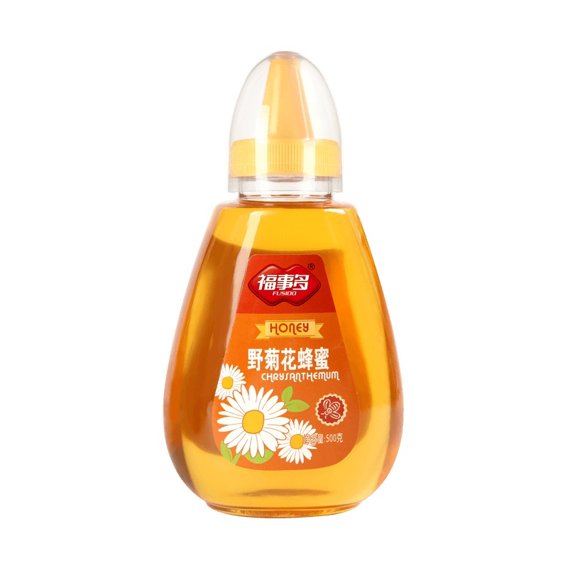 福事多野菊花蜂蜜500g 瓶装液态蜜农家优质蜜源纯土蜜 滋补蜂蜜