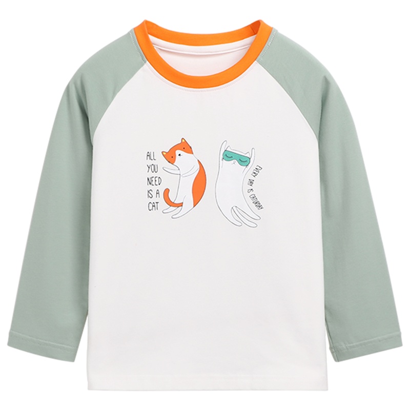 猫人长袖t恤纯棉儿童打底衫春秋男童上衣潮韩版女童洋气薄款春装