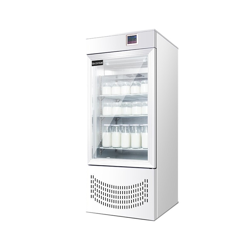 乐创(lecon)酸奶机商用发酵箱保鲜冷藏展示柜甜酸品水果捞立式全自动发酵柜100L液晶款(白色+冷藏)118SNJ
