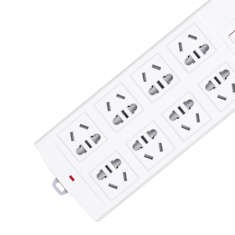 得力(deli)3993电源插座 白色 8位空3米 起订量10