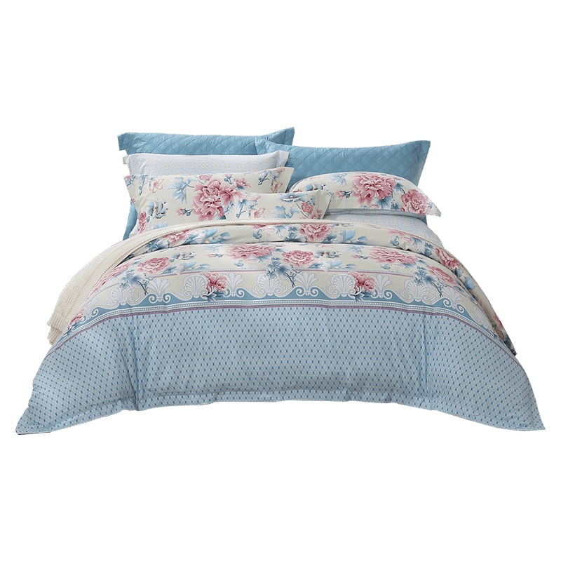 富安娜纯棉磨毛床单四件套