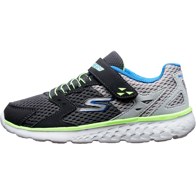Skechers斯凯奇男童轻便跑步鞋时尚撞色魔术贴休闲运动鞋97680L