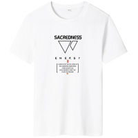 罗蒙短袖T恤男士2021夏季宽松中国风国潮圆领运动大码衣服男