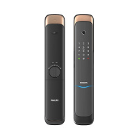 [超级新品苏宁首发]飞利浦(Philips)智能门锁 DDL703K全自动家庭用防盗锁推拉全自动 电子锁 曜石黑