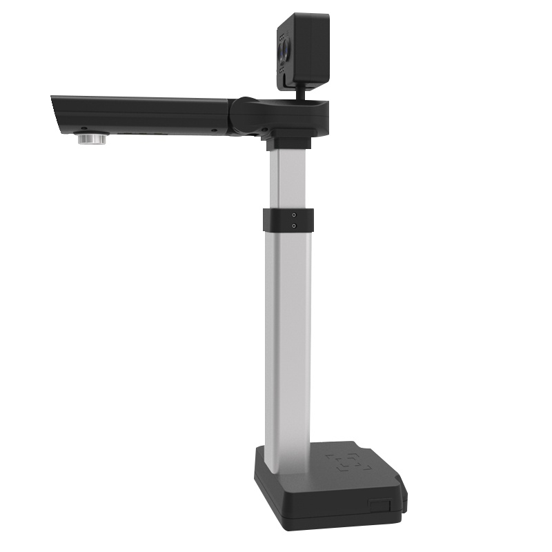 哲林ZL-SK909高拍仪 双目活体识别500万像素高清双摄像头A4彩色1秒快速拍摄扫描仪一键PDF 内置指纹模块 黑色