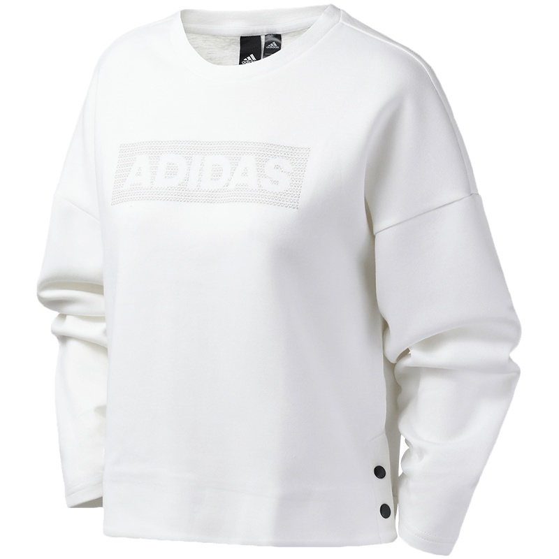 【自营】阿迪达斯女服卫衣圆领套头衫休闲运动服FR5980