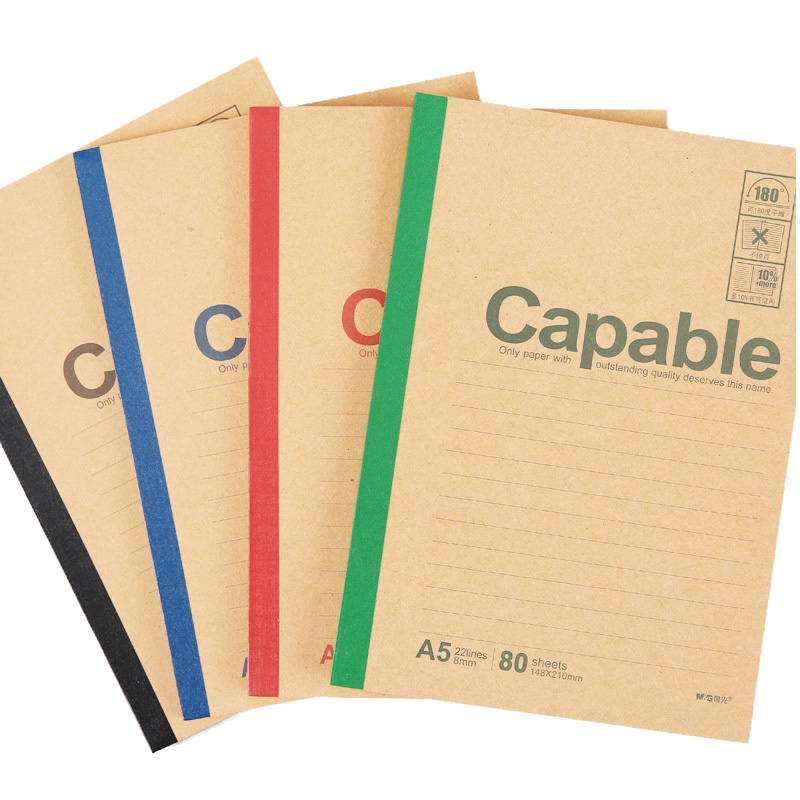 (DT)晨光 雅致办公 80页 5本/包 A5 无线装订本 APYJU550 (单位:包)